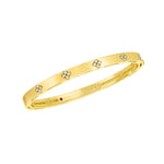 Roberto Coin Love in Verona 18K Yellow Gold Diamond Petite Bangle Bracelet