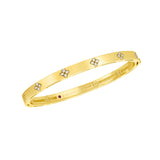 Roberto Coin Love in Verona 18K Yellow Gold Diamond Petite Bangle Bracelet