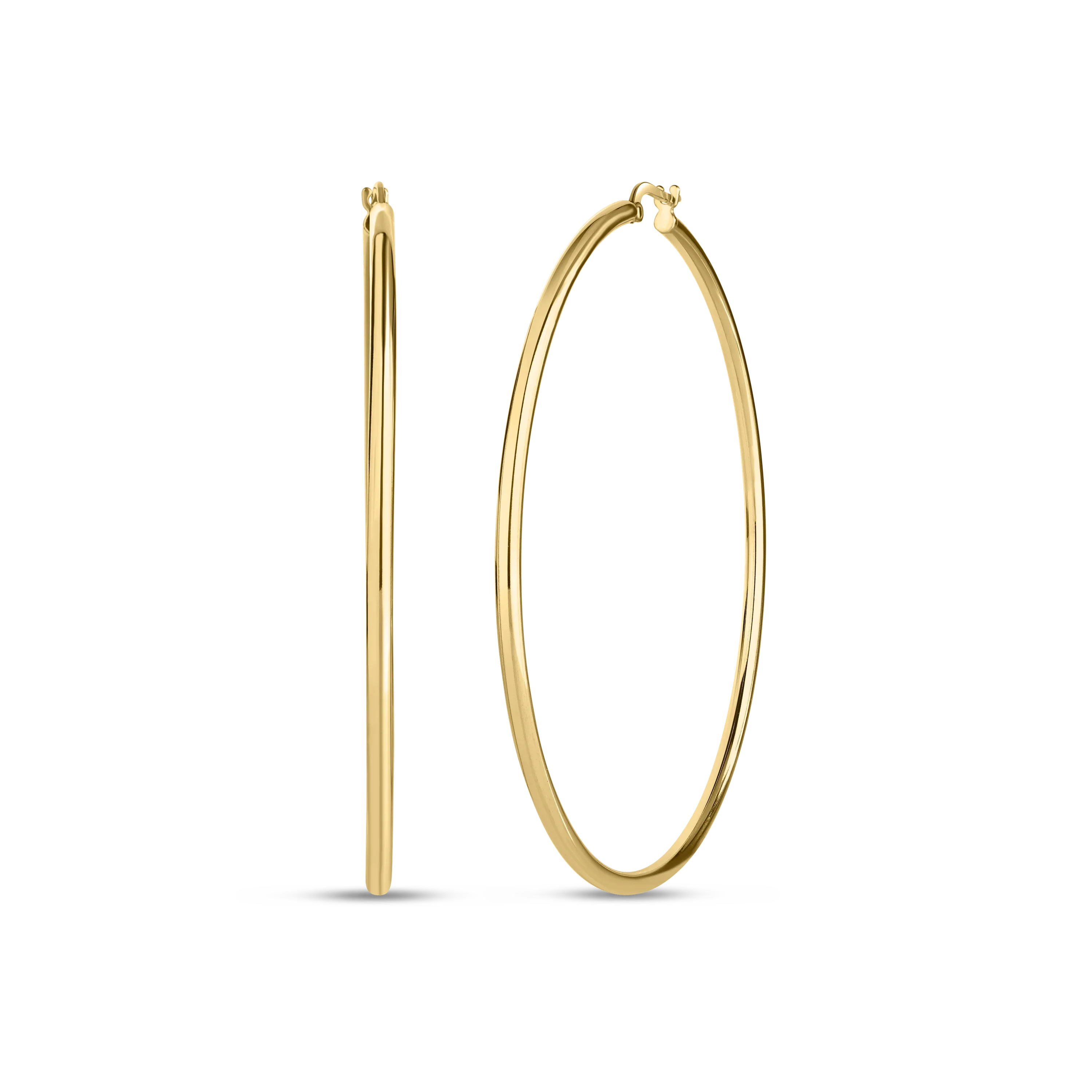 Roberto Coin Earrings Roberto Coin Perfect Hoop 18K Yellow Gold Extra-Large Hoop Earrings, 65mm