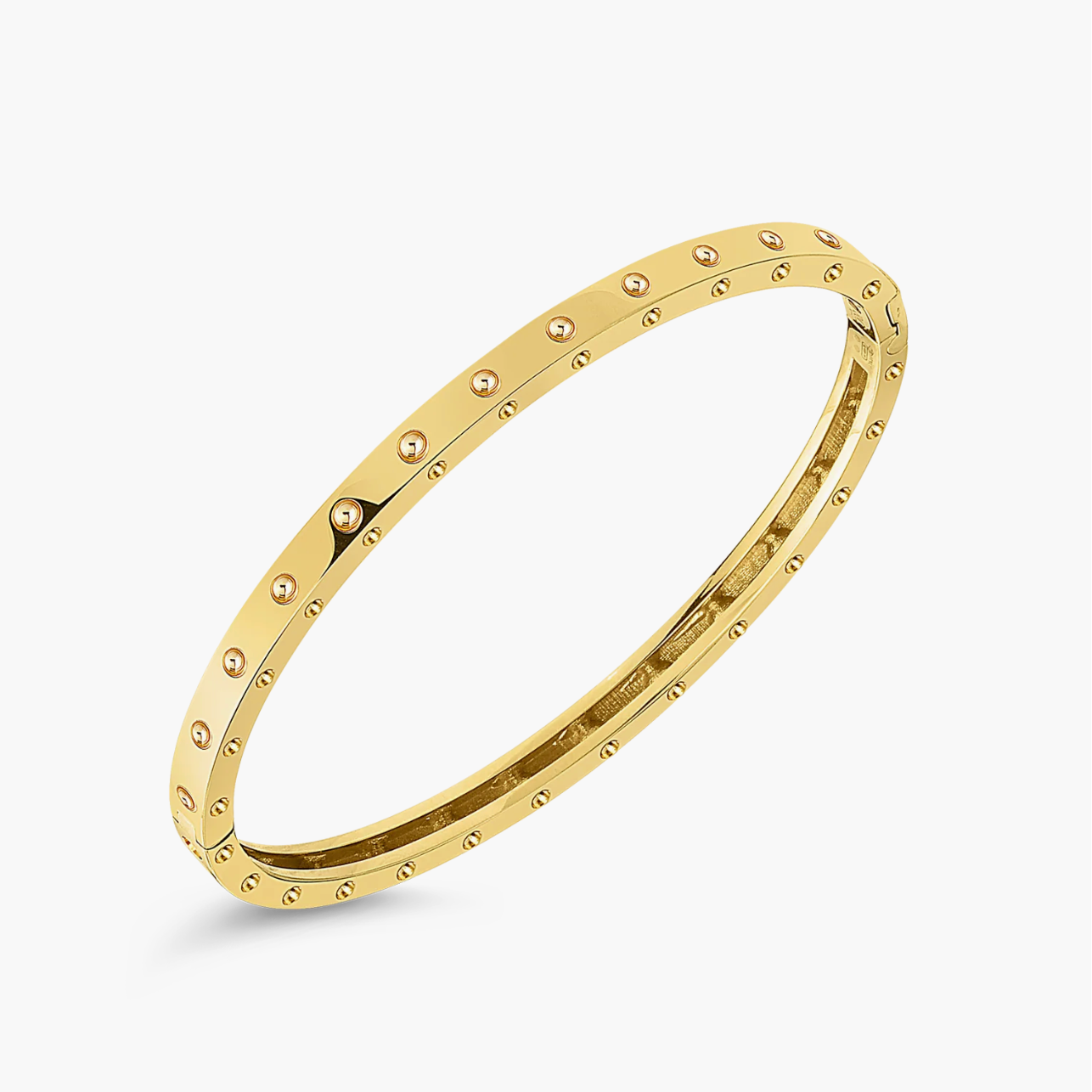 Roberto Coin Bracelet Roberto Coin Symphony Pois Moi 18K Yellow Gold Oval Bangle Bracelet
