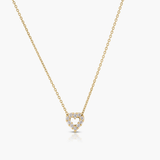 Roberto Coin Necklaces and Pendants Roberto Coin Tiny Treasures 18k Yellow Gold Reversible Ruby and Diamond Heart Necklace