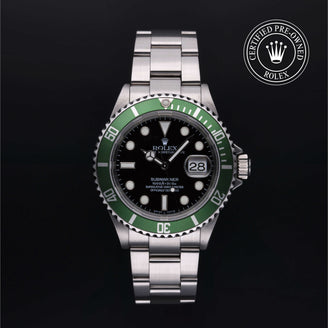 Rolex Certified Pre-Owned Watch F116232: Oyster Perpetual Submariner Date M16610LV-0002