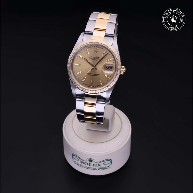 Rolex Certified Pre-Owned Watch Oyster Perpetual Date 34