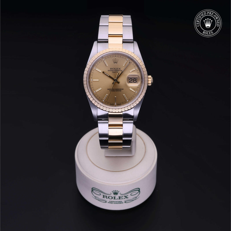 Rolex Certified Pre-Owned Watch Oyster Perpetual Date 34