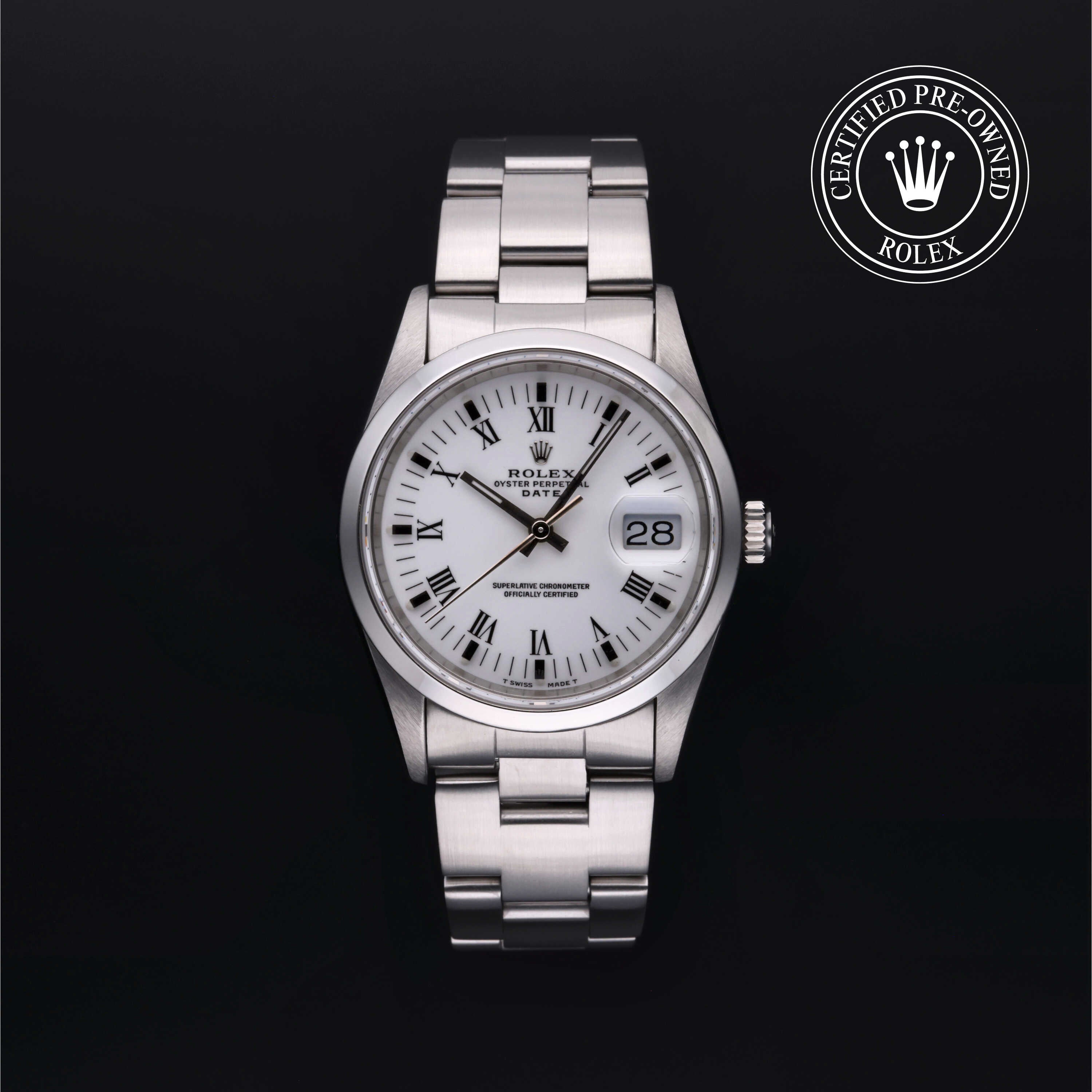 Rolex Certified Pre-Owned Watch Oyster Perpetual Date 34