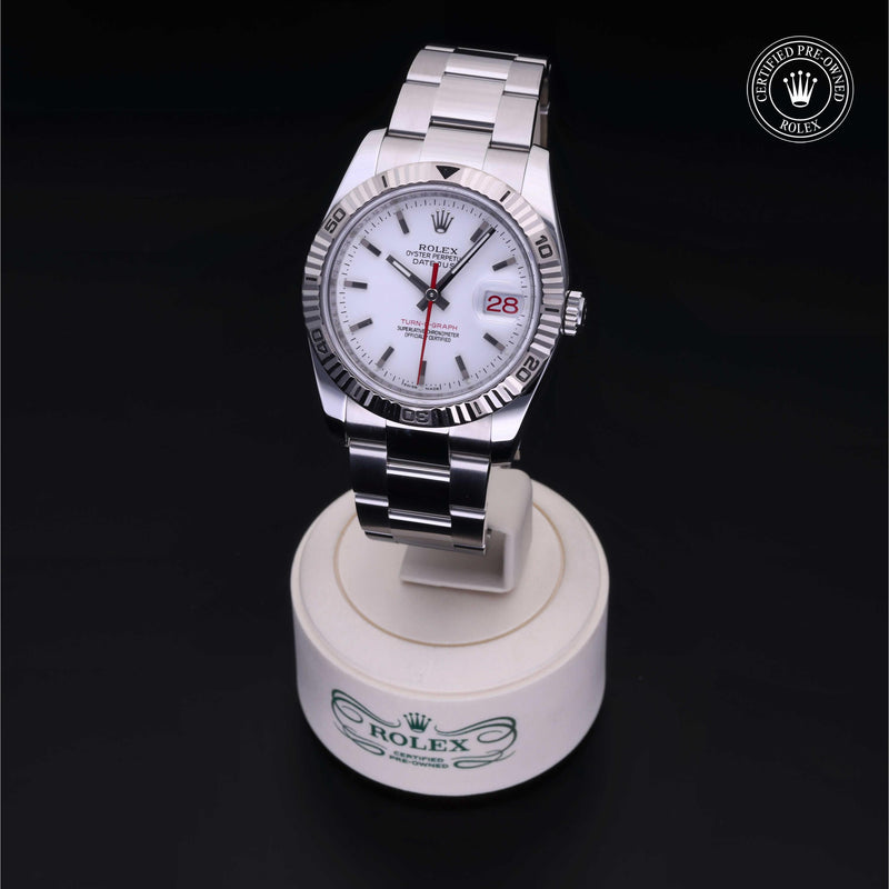 Rolex Certified Pre-Owned Watch Oyster Perpetual Datejust Turn-O-Graph 36