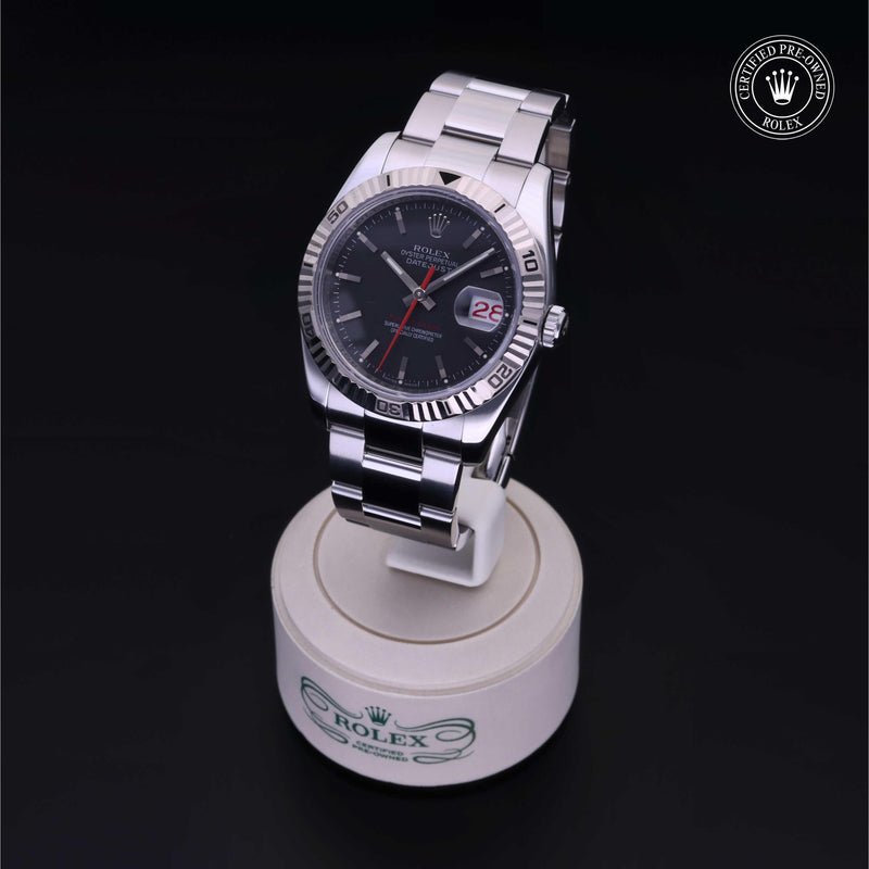 Rolex Certified Pre-Owned Watch Oyster Perpetual Datejust Turn-O-Graph 36