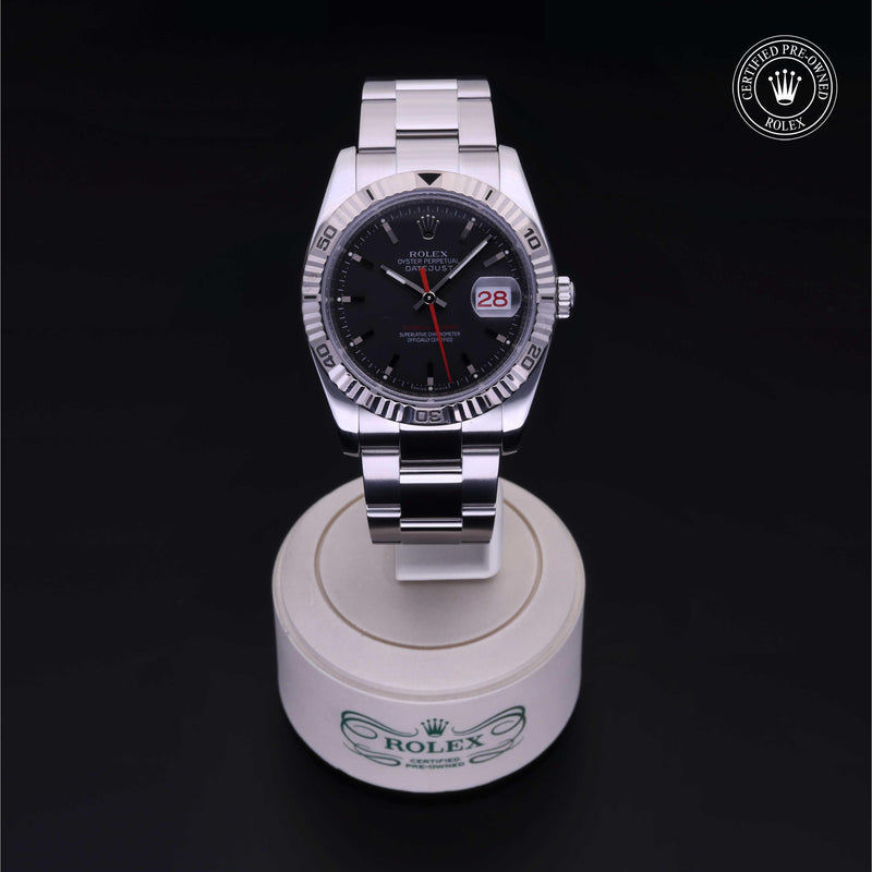 Rolex Certified Pre-Owned Watch Oyster Perpetual Datejust Turn-O-Graph 36