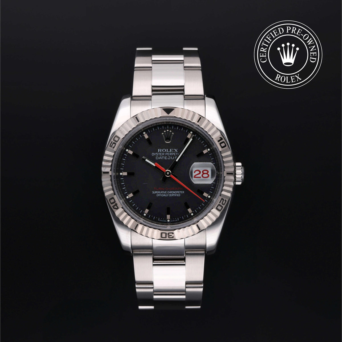 Rolex Certified Pre-Owned Oyster Perpetual Datejust Turn-O-Graph 36