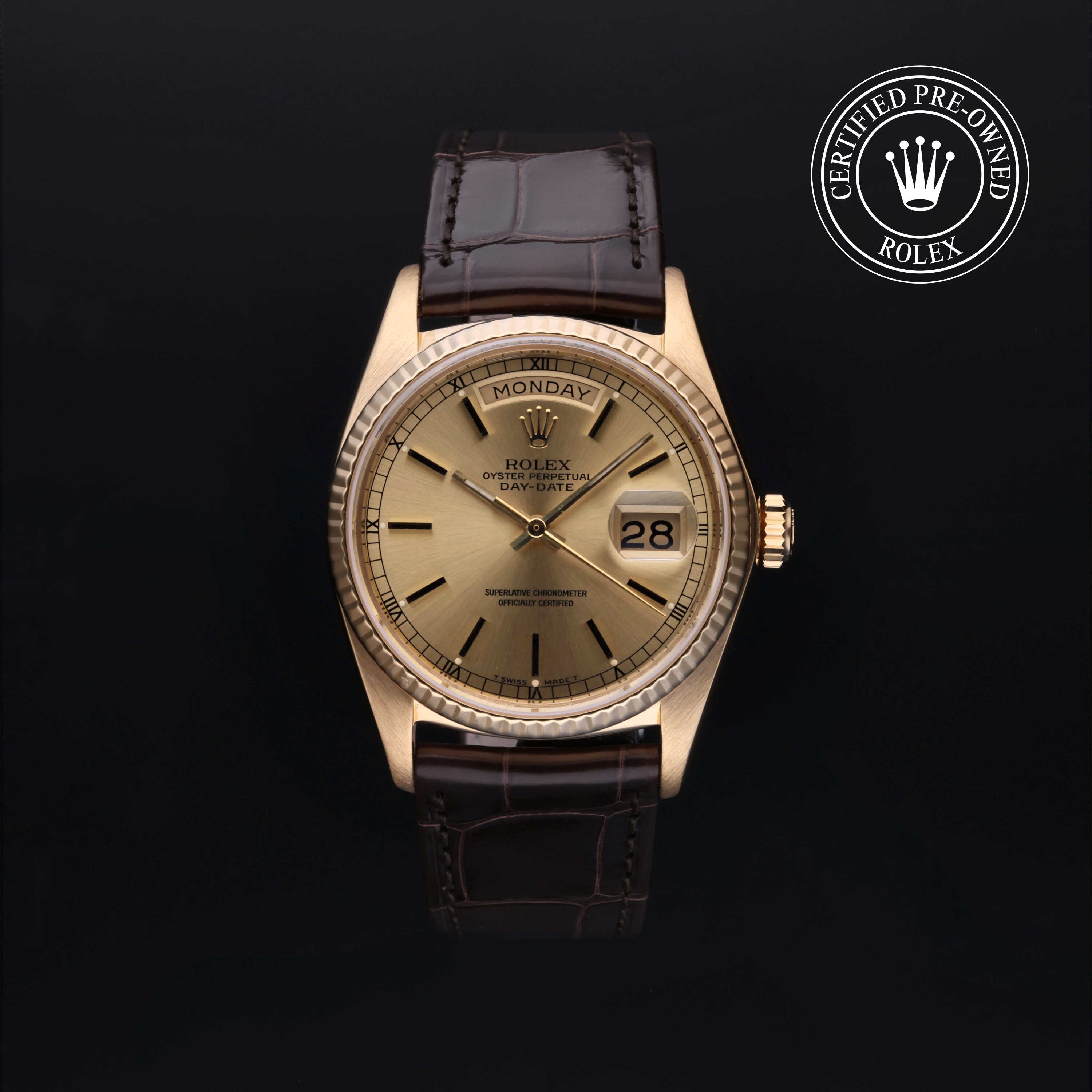 Rolex Certified Pre-Owned Watch Oyster Perpetual Day-Date 36