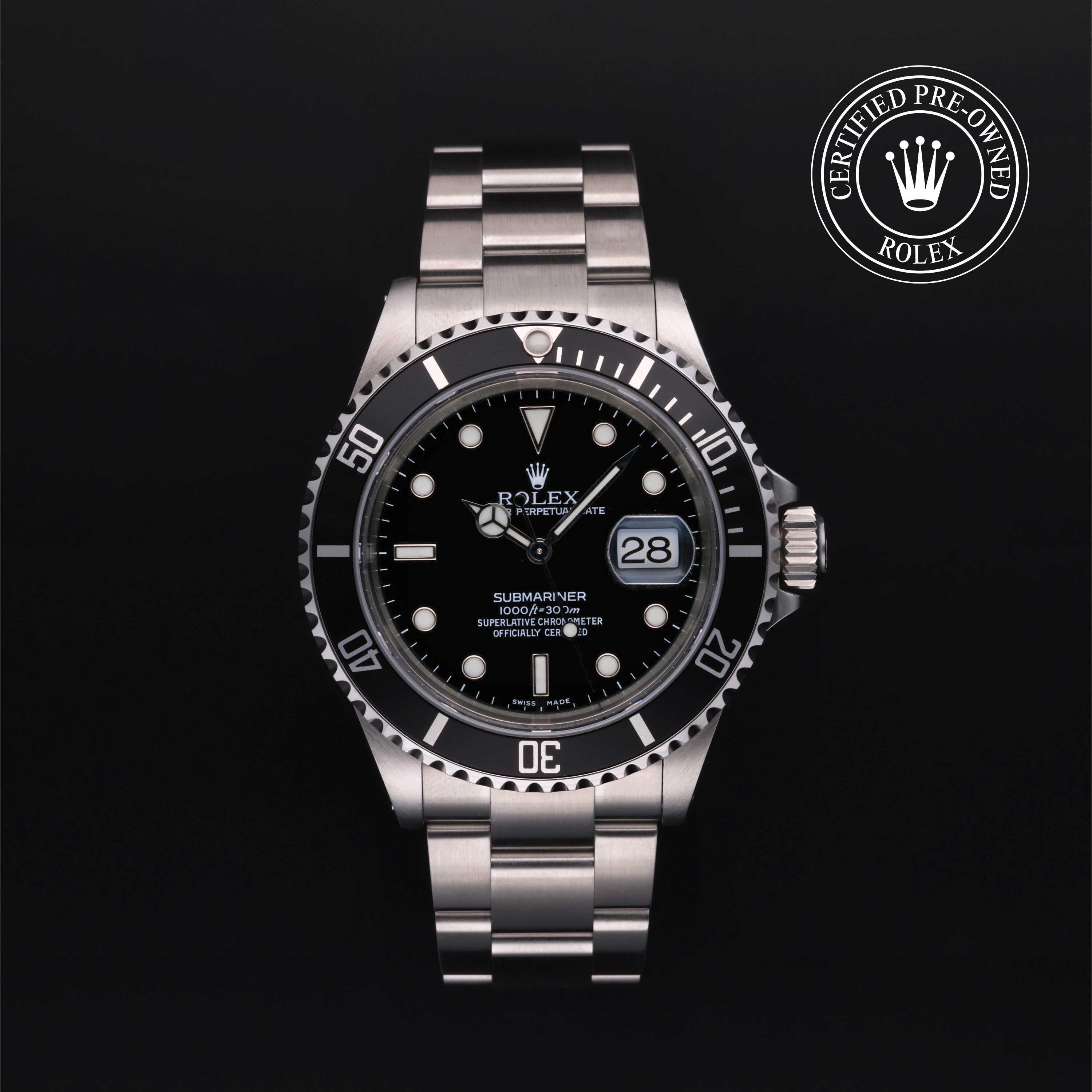 Rolex Certified Pre-Owned Watch Oyster Perpetual Submariner Date