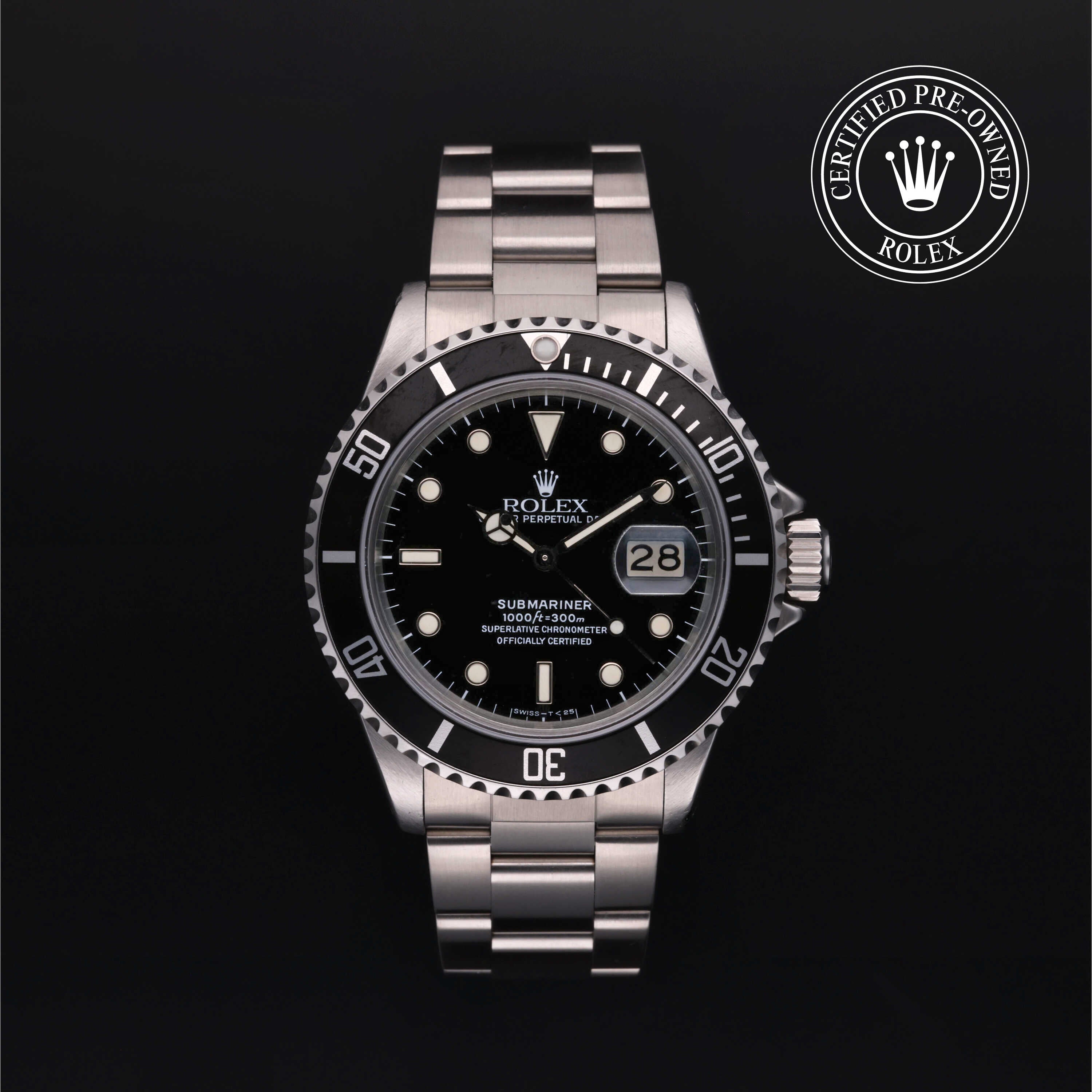 Rolex Certified Pre-Owned Watch Oyster Perpetual Submariner Date