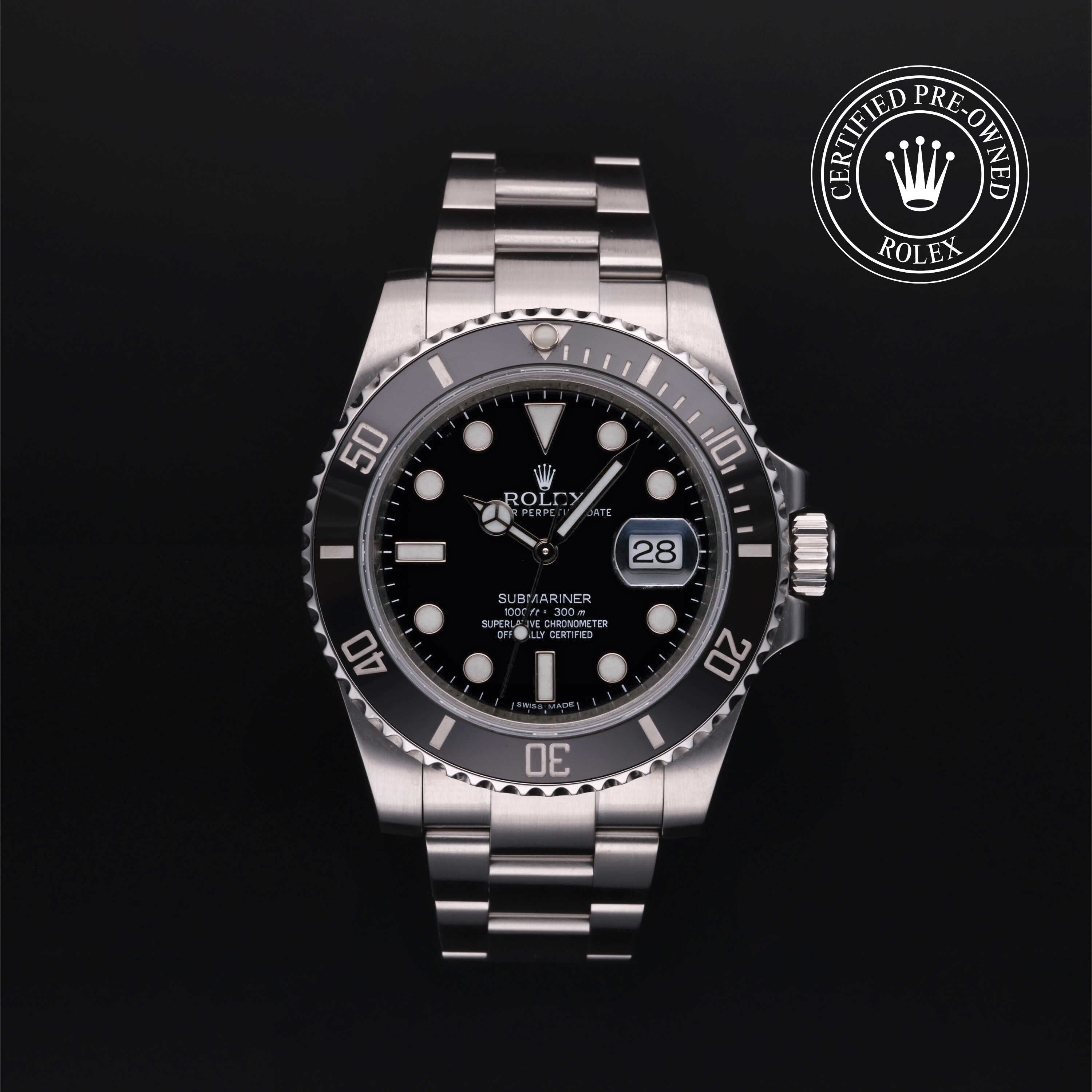 Rolex Certified Pre-Owned Watch Oyster Perpetual Submariner Date