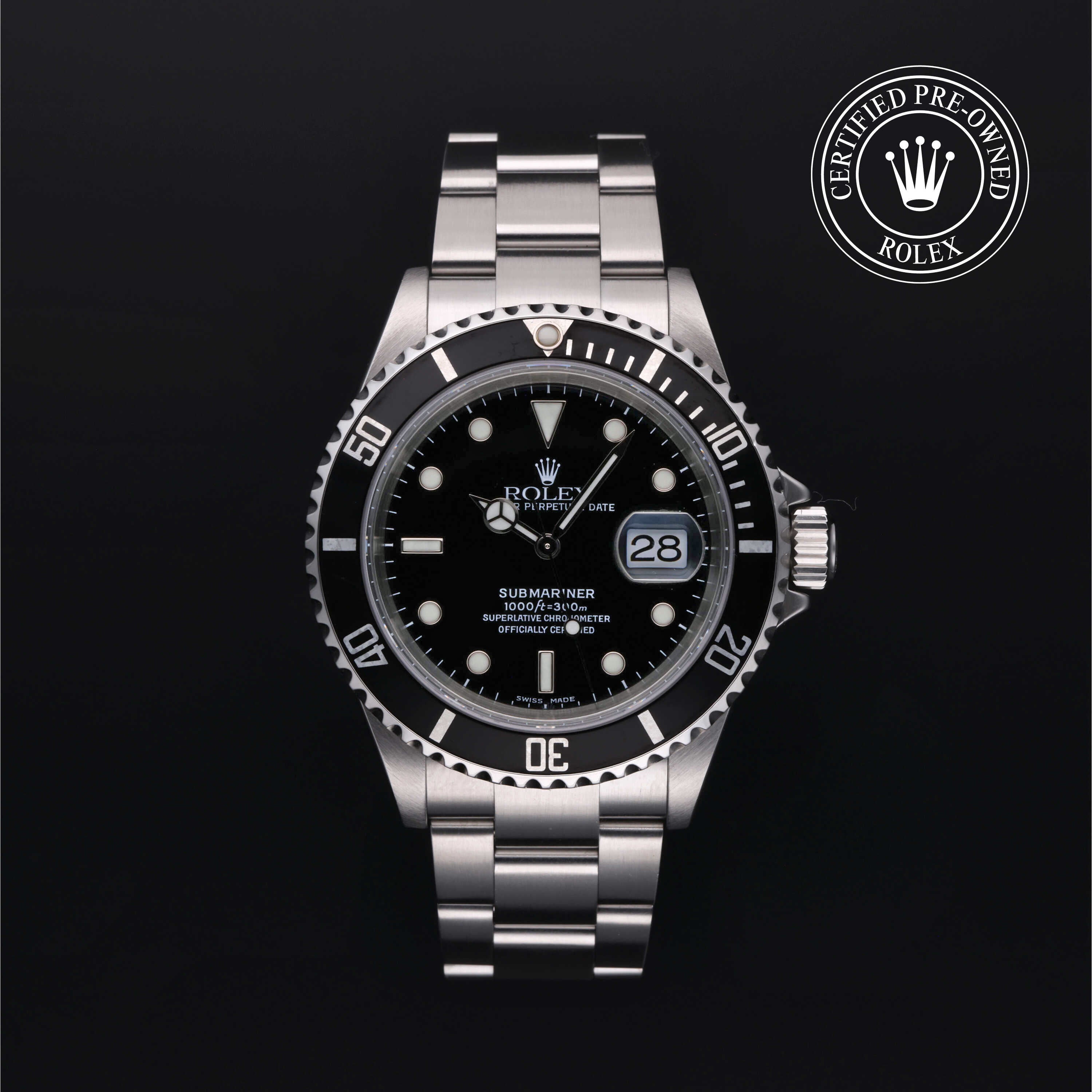 Rolex Certified Pre-Owned Watch Oyster Perpetual Submariner Date