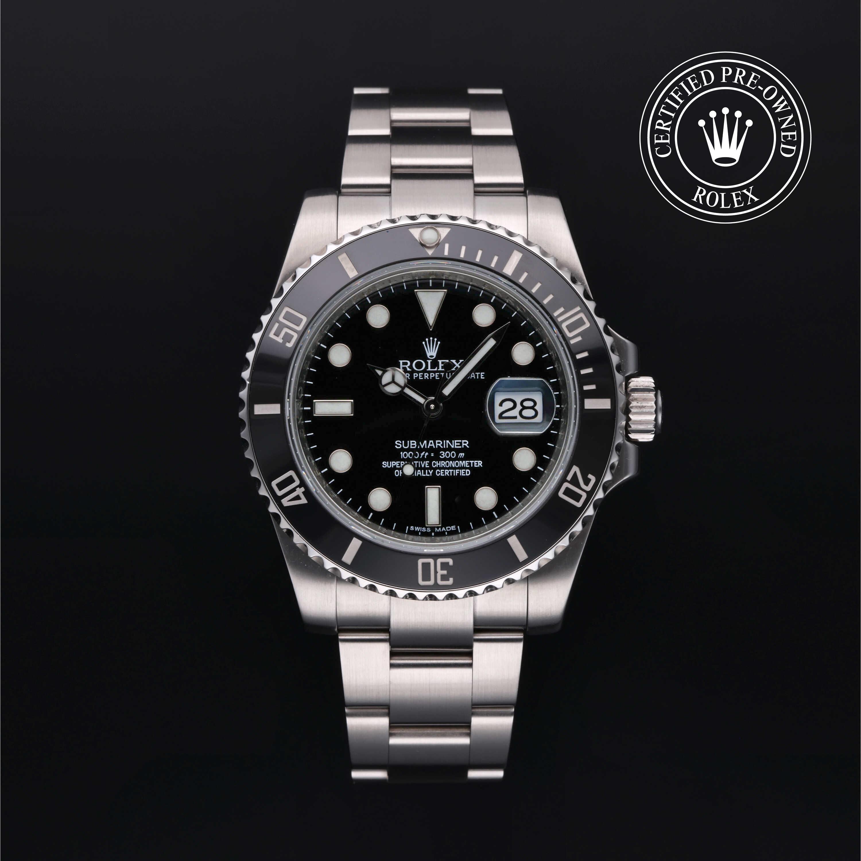 Rolex Certified Pre-Owned Watch Oyster Perpetual Submariner Date