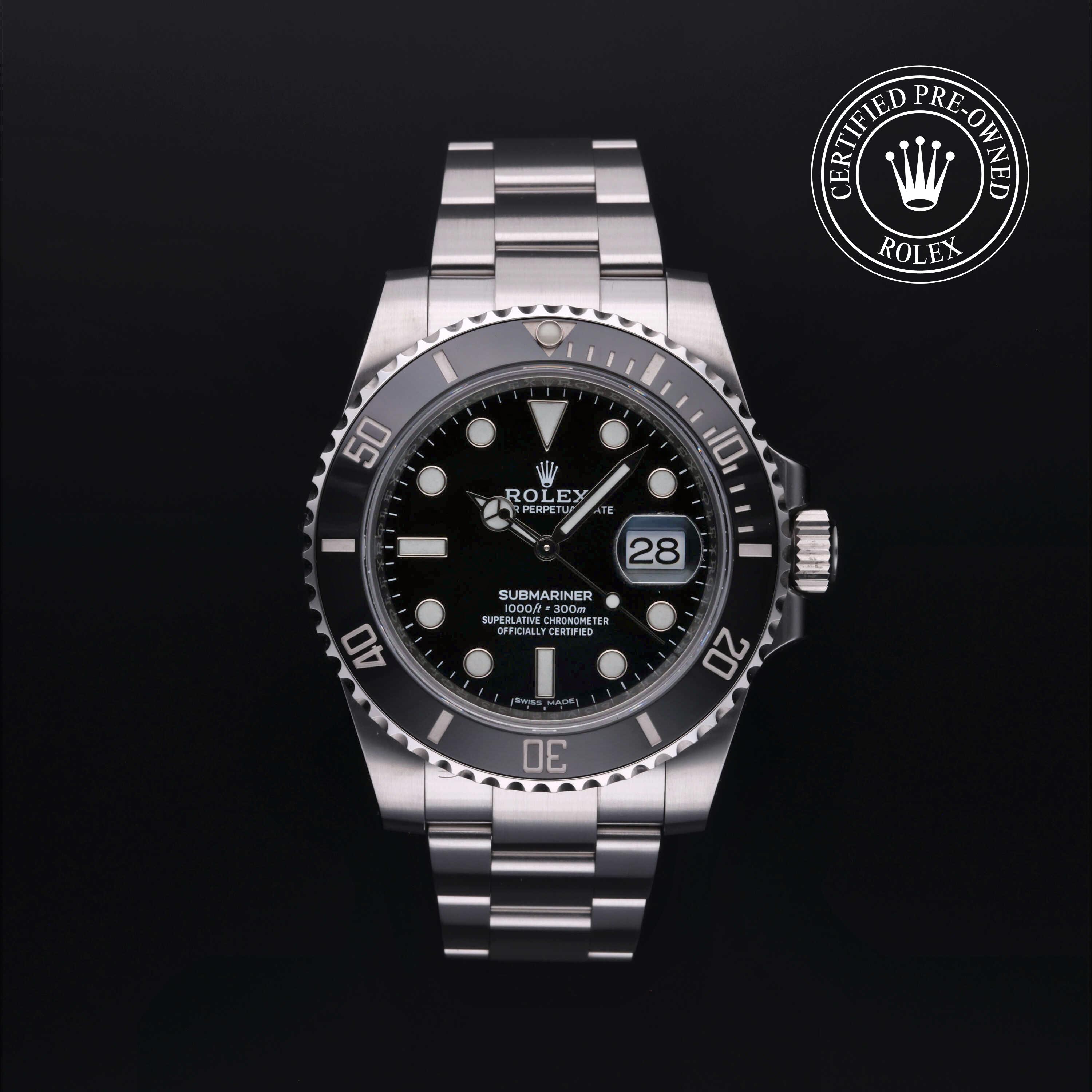 Rolex Certified Pre-Owned Watch Oyster Perpetual Submariner Date