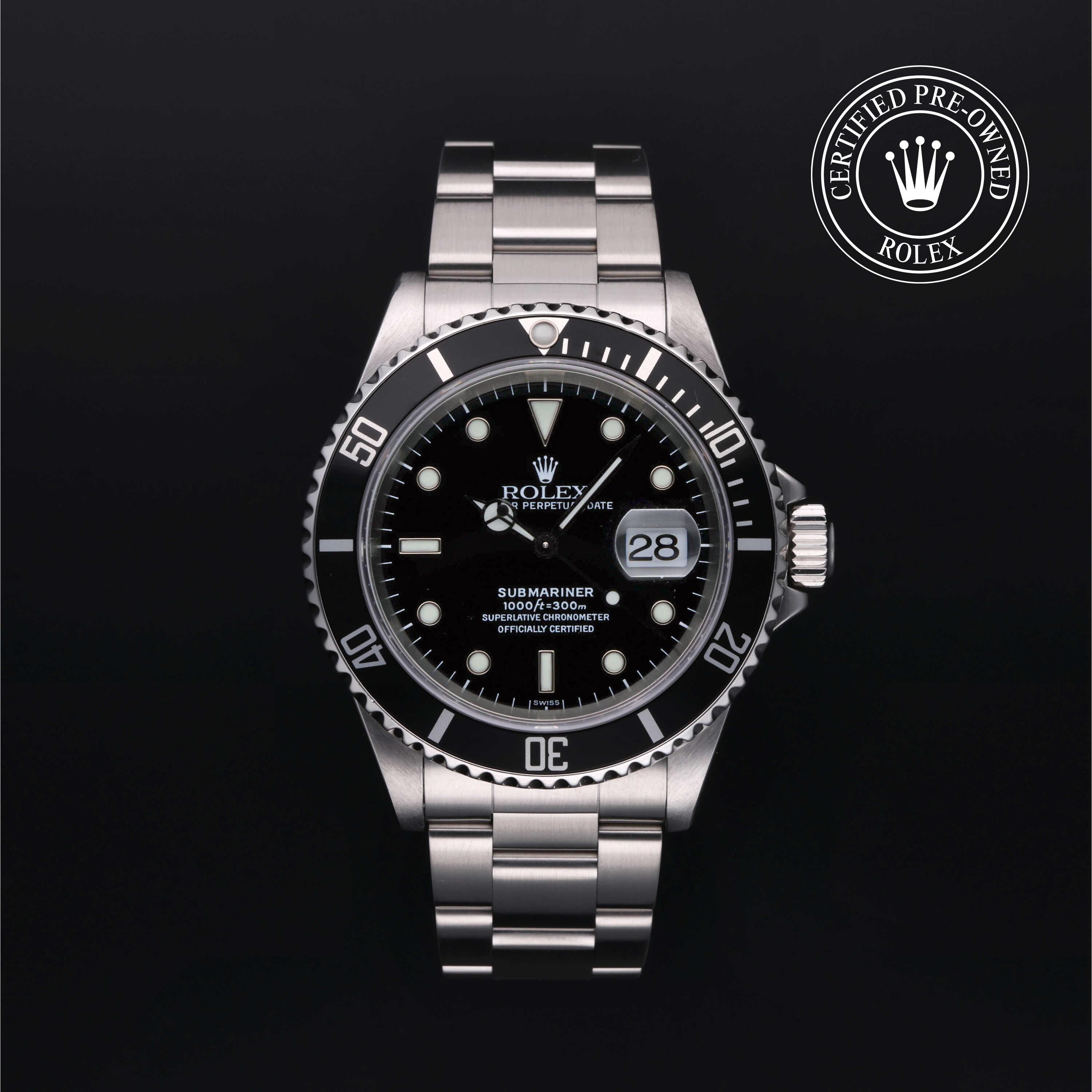 Rolex Certified Pre-Owned Watch Oyster Perpetual Submariner Date