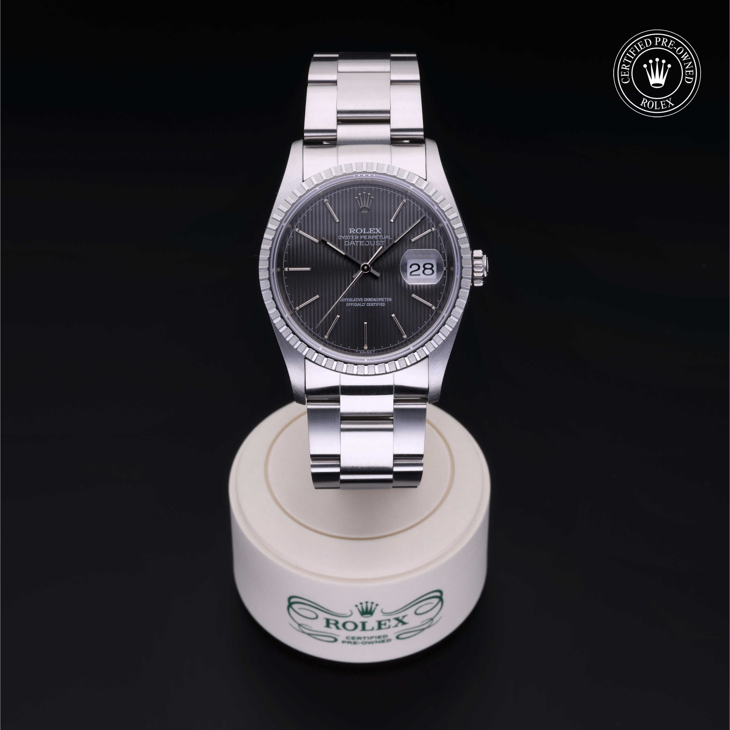 Rolex Certified Pre-Owned Watch X474695: Oyster Perpetual Datejust 36