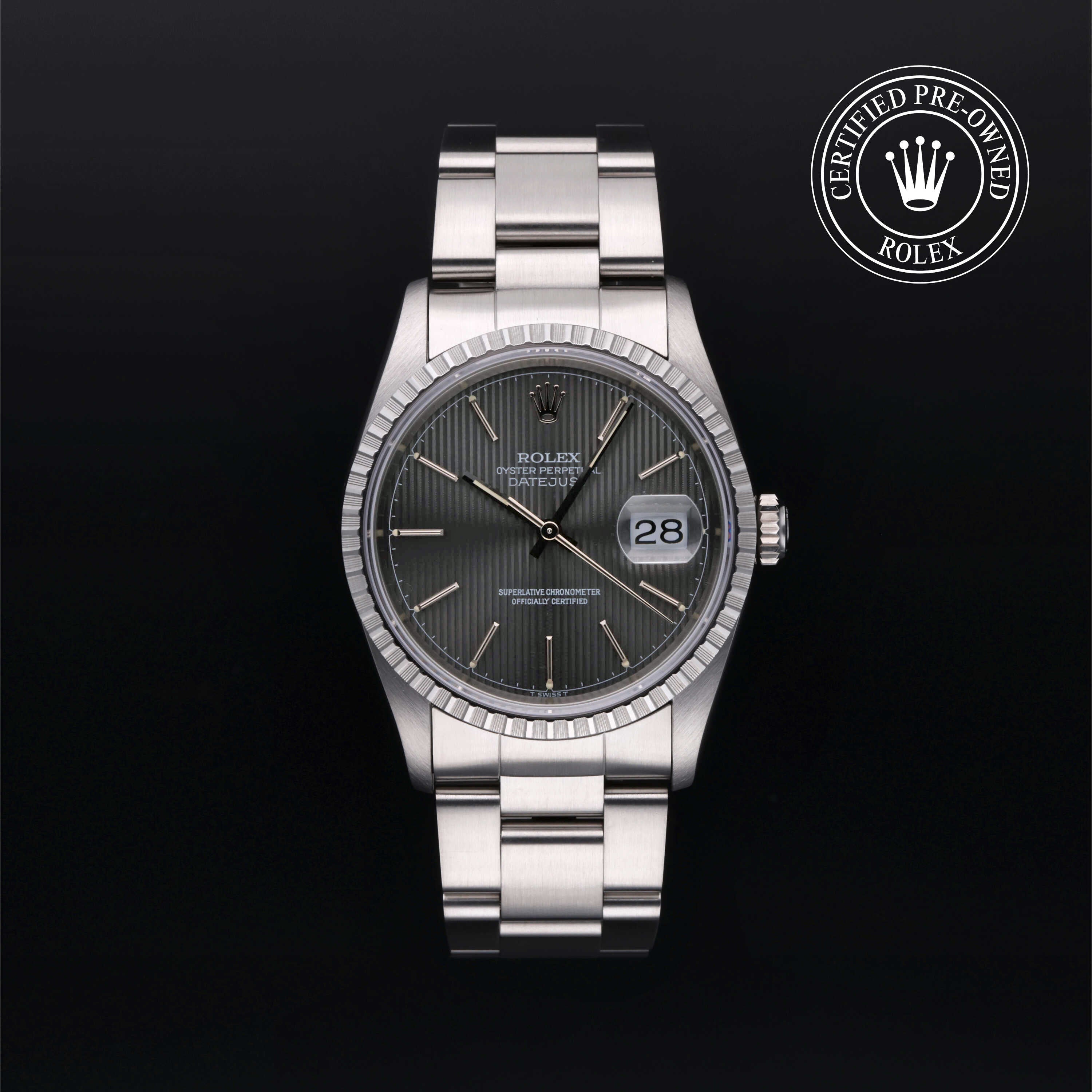 Rolex Certified Pre-Owned Watch X474695: Oyster Perpetual Datejust 36