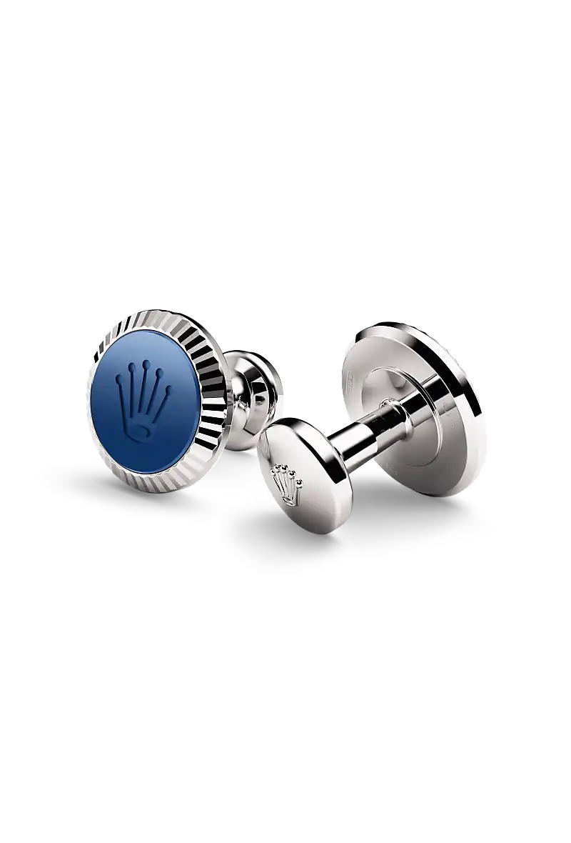 Rolex  Cufflinks in White gold and ceramic