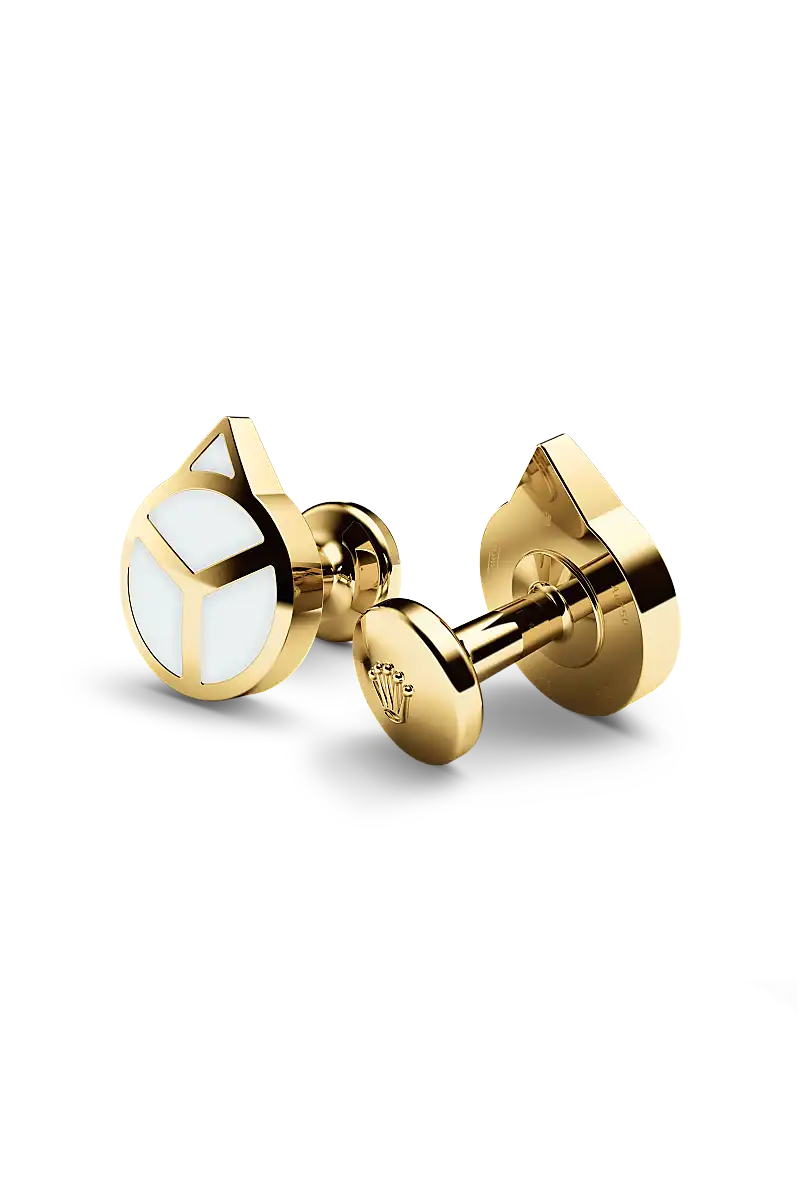 Rolex  Cufflinks in Yellow gold and luminescent material