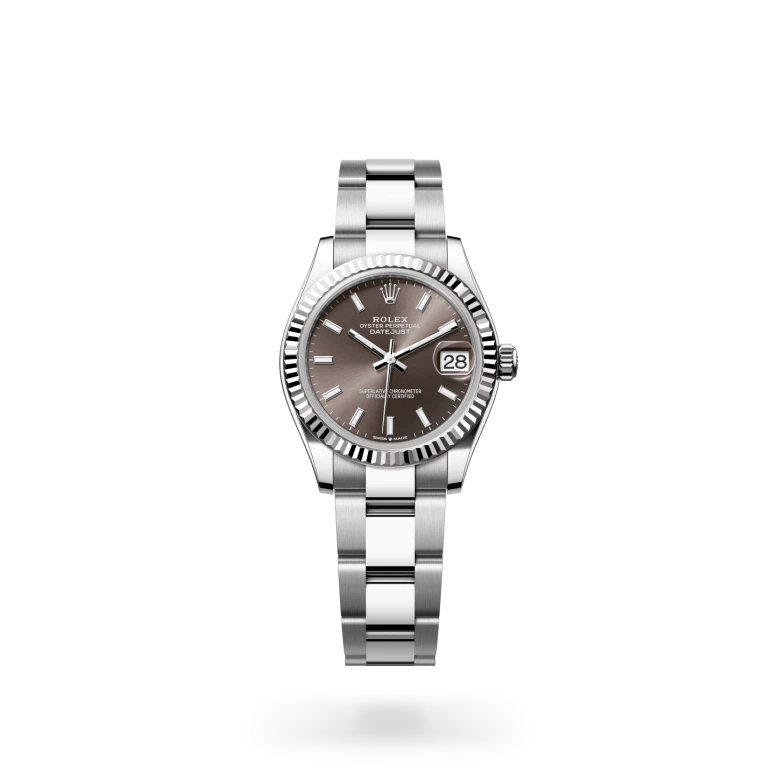 Rolex  Datejust 31 in Oyster, 31 mm, Oystersteel and white gold