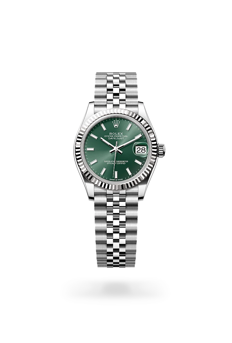 Rolex  Datejust 31 in Oyster, 31 mm, Oystersteel and white gold