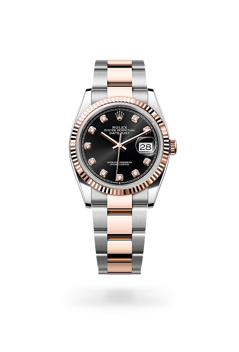 Rolex  Datejust 36 in Oyster, 36 mm, Oystersteel and Everose gold