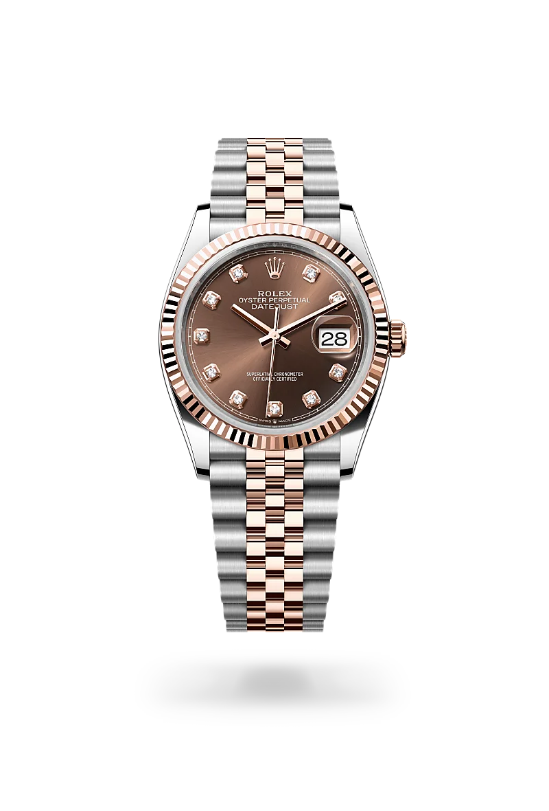 Rolex  Datejust 36 in Oyster, 36 mm, Oystersteel and Everose gold