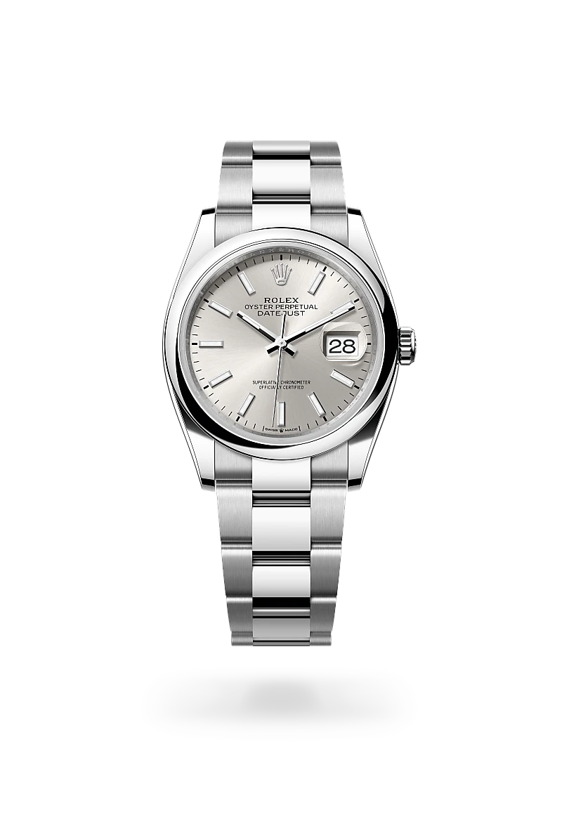 Rolex  Datejust 36 in Oyster, 36 mm, Oystersteel
