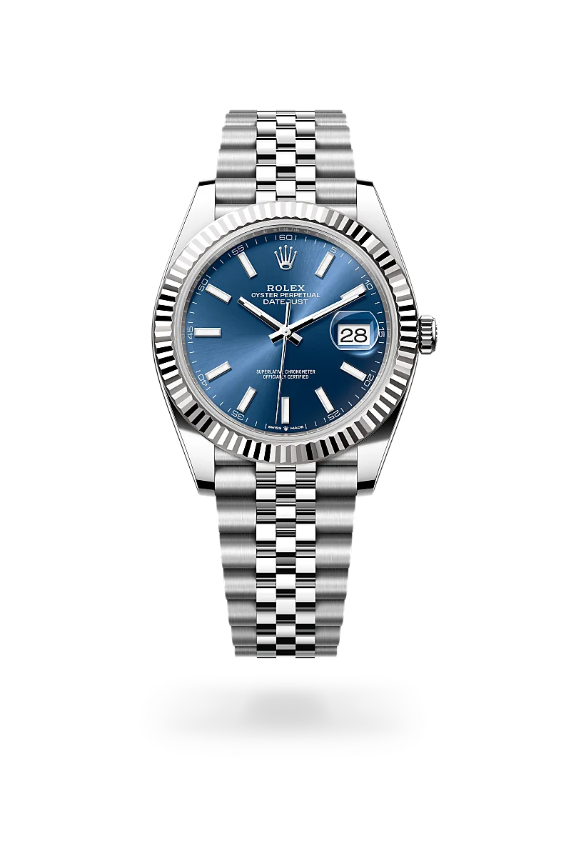 Rolex  Datejust 41 in Oyster, 41 mm, Oystersteel and white gold