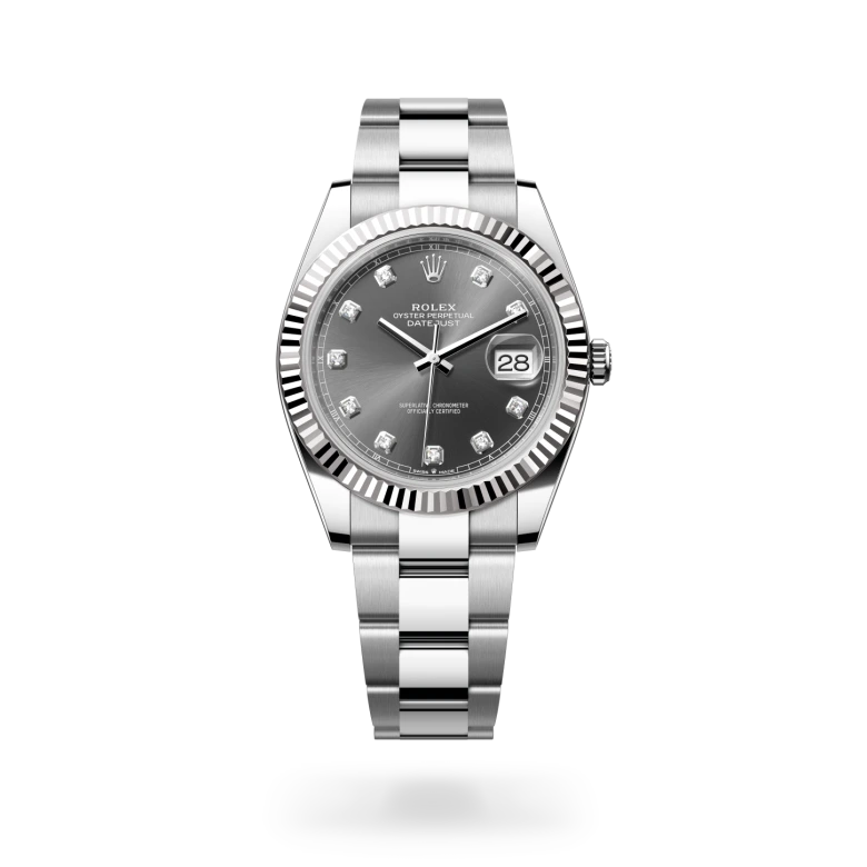 Rolex  Datejust 41 in Oyster, 41 mm, Oystersteel and white gold
