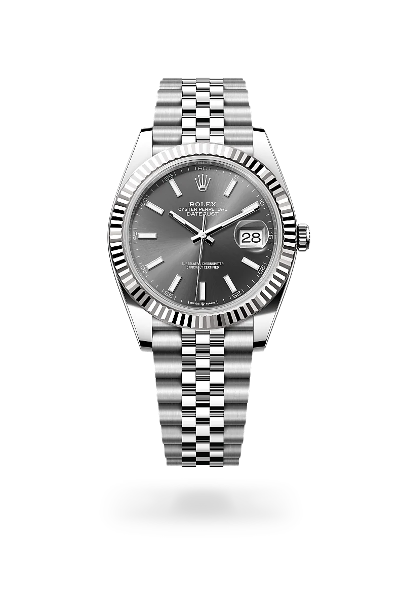 Rolex  Datejust 41 in Oyster, 41 mm, Oystersteel and white gold