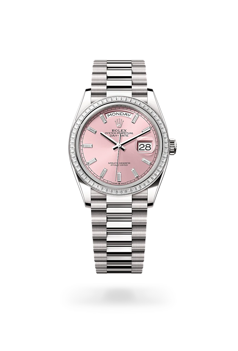 Rolex  Day-Date 36 in Oyster, 36 mm, white gold and diamonds