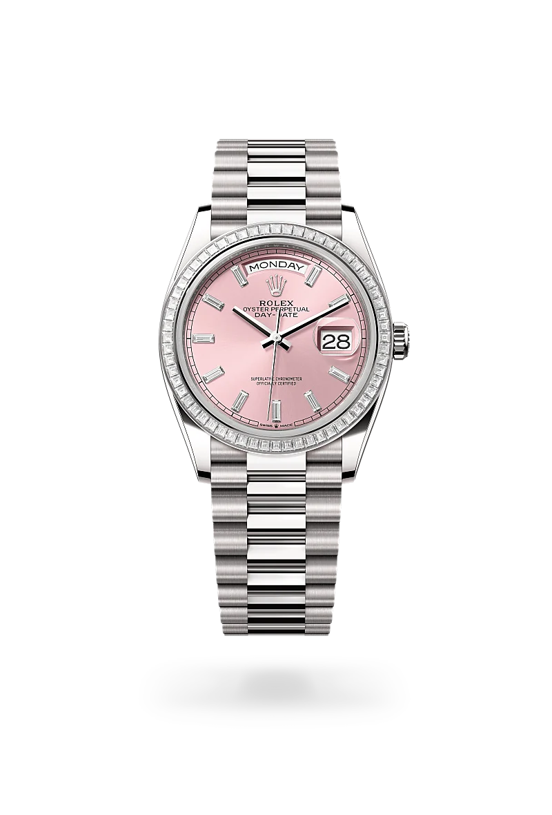 Rolex  Day-Date 36 in Oyster, 36 mm, white gold and diamonds