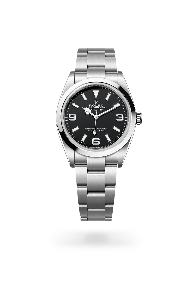 Rolex  Explorer 36 in Oyster, 36 mm, Oystersteel