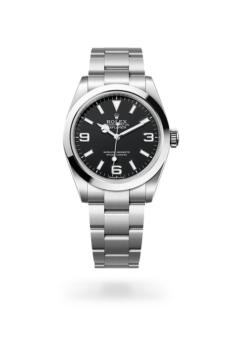 Rolex  Explorer 40 in Oyster, 40 mm, Oystersteel