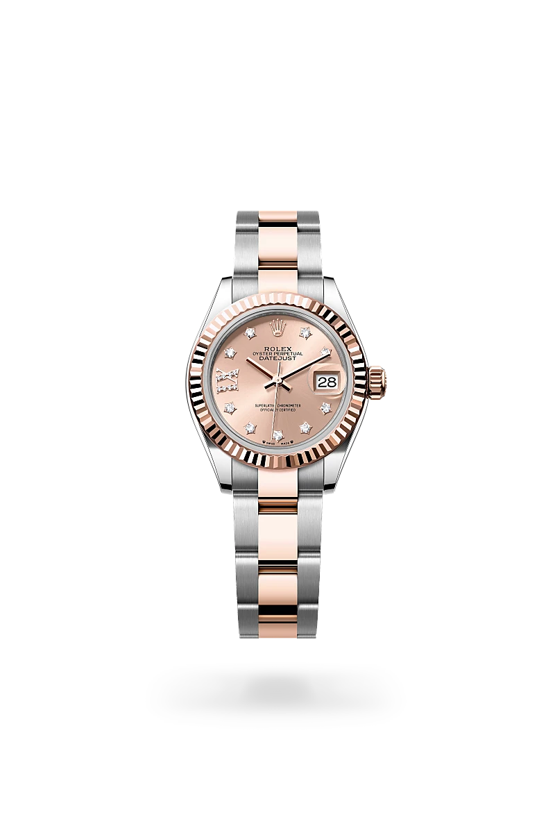 Rolex  Lady-Datejust in Oyster, 28 mm, Oystersteel and Everose gold