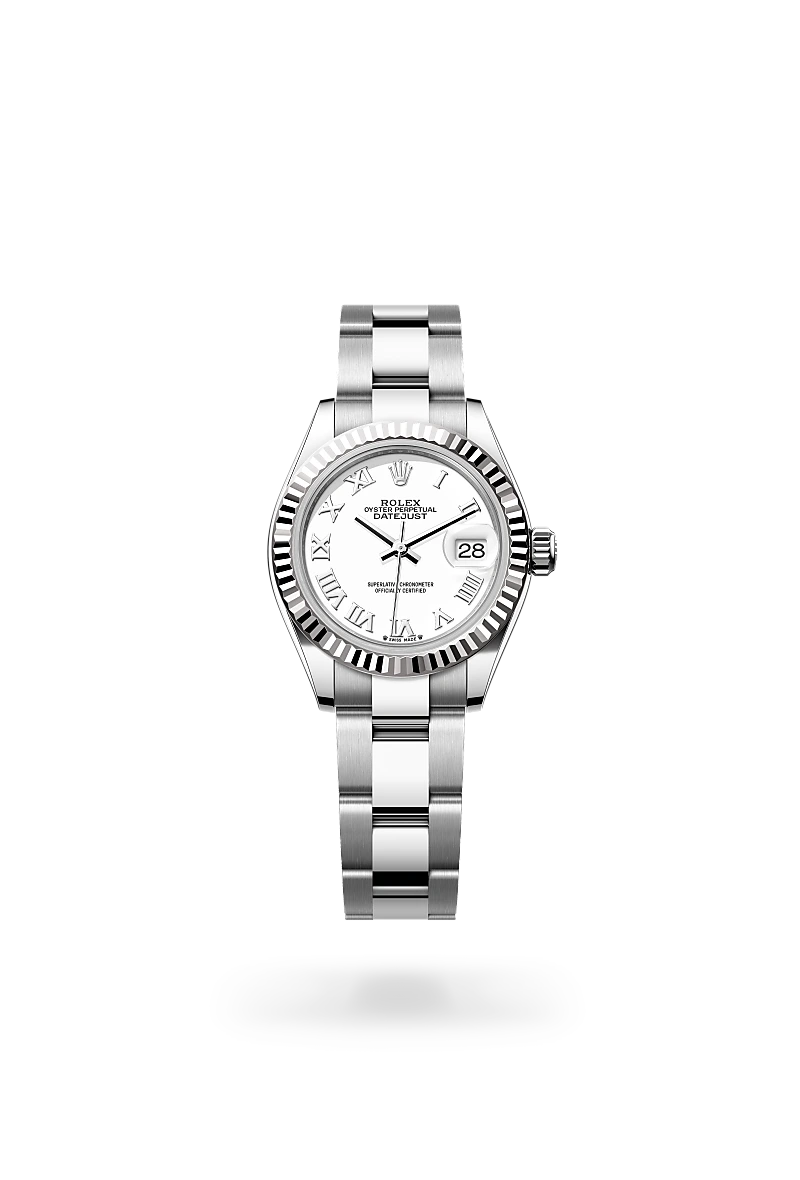 Rolex  Lady-Datejust in Oyster, 28 mm, Oystersteel and white gold