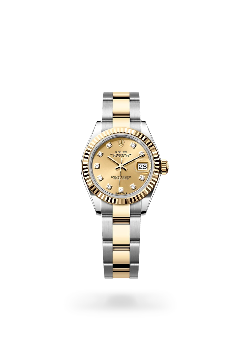 Rolex  Lady-Datejust in Oyster, 28 mm, Oystersteel and yellow gold