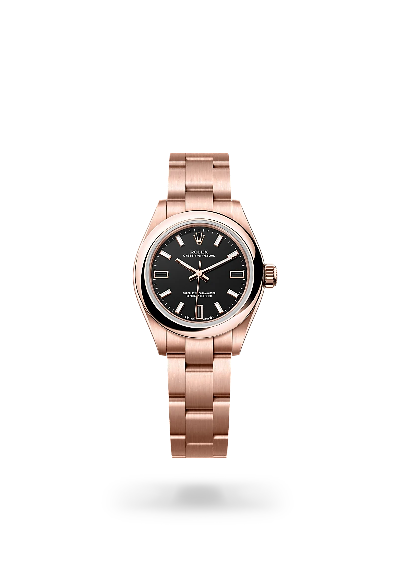 Rolex  Oyster Perpetual 28 in Oyster, 28 mm, Everose gold