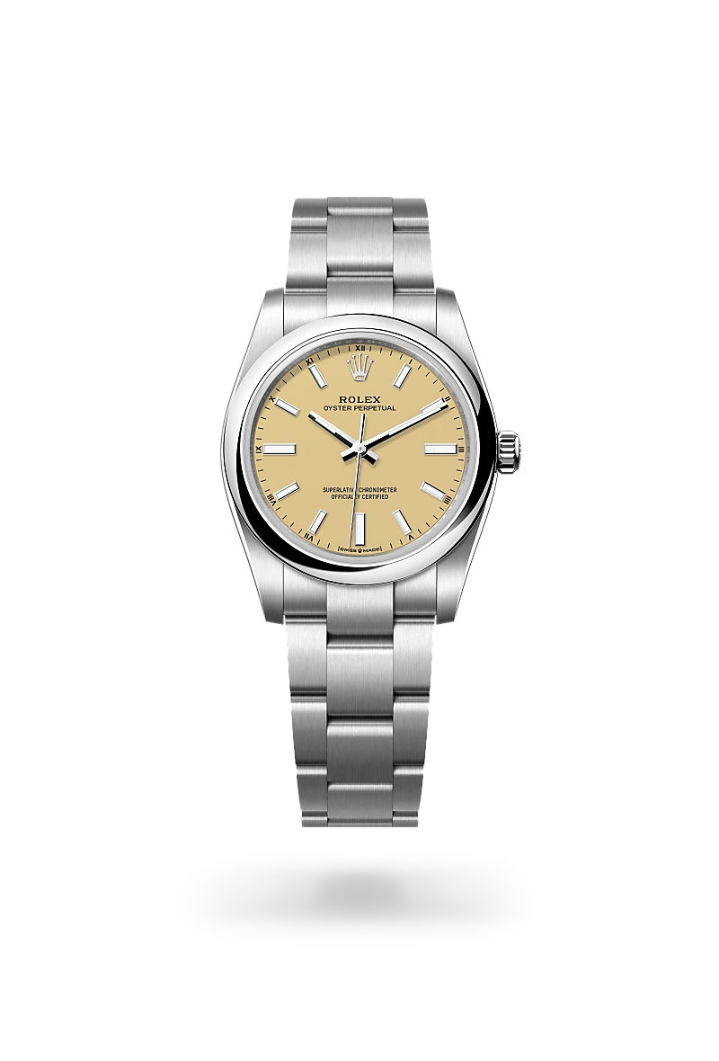 Rolex  Oyster Perpetual 34 in Oyster, 34 mm, Oystersteel