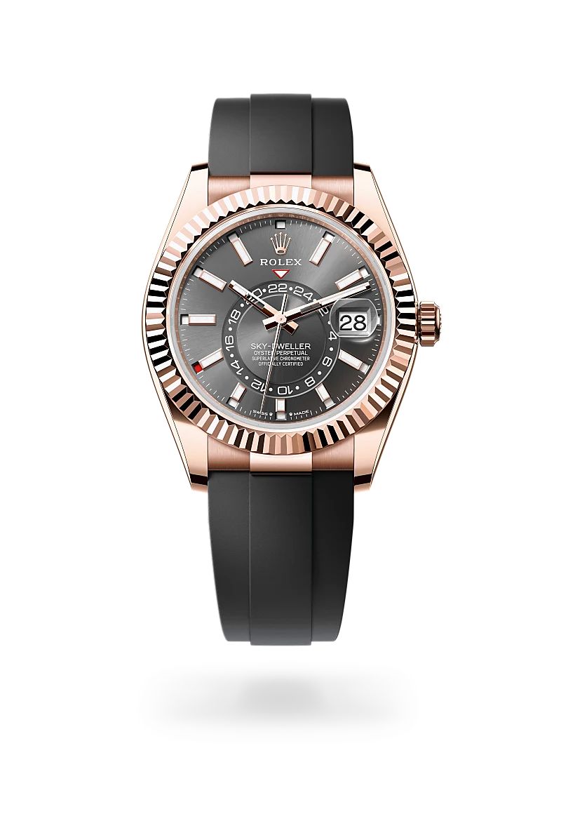 Rolex  Sky-Dweller in Oyster, 42 mm, Everose gold