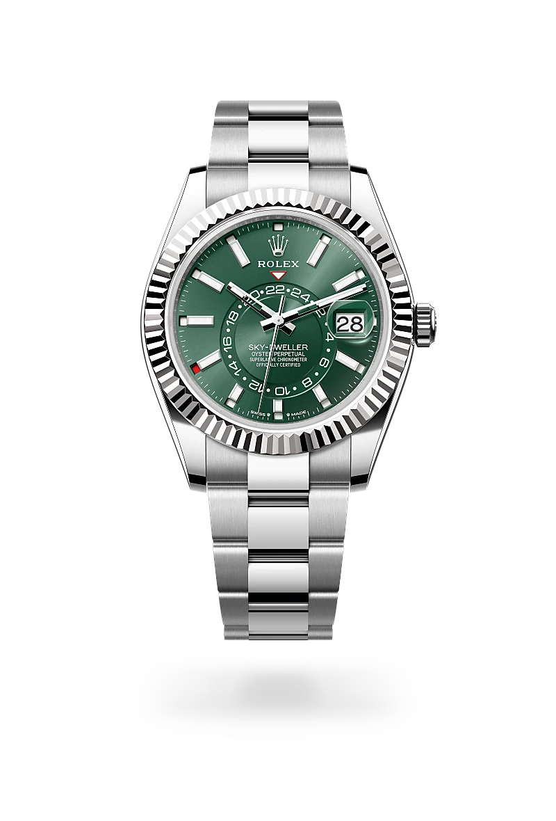 Rolex  Sky-Dweller in Oyster, 42 mm, Oystersteel and white gold