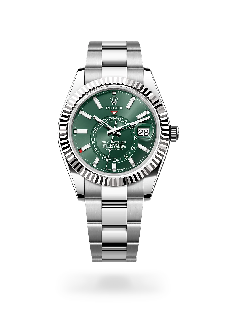 Rolex  Sky-Dweller in Oyster, 42 mm, Oystersteel and white gold