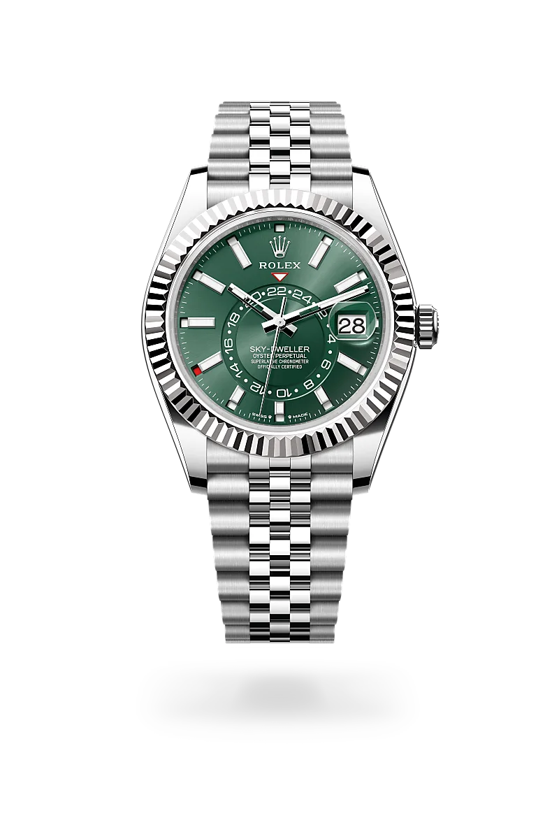 Rolex  Sky-Dweller in Oyster, 42 mm, Oystersteel and white gold