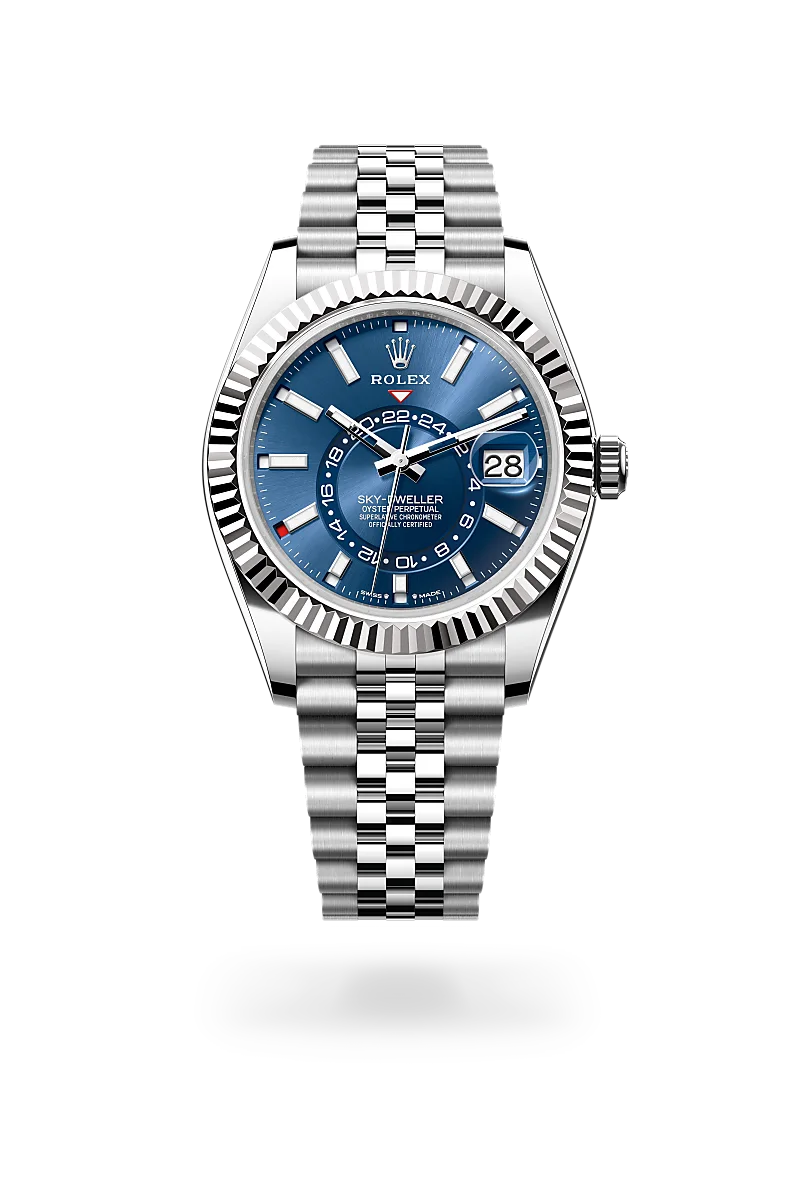 Rolex  Sky-Dweller in Oyster, 42 mm, Oystersteel and white gold