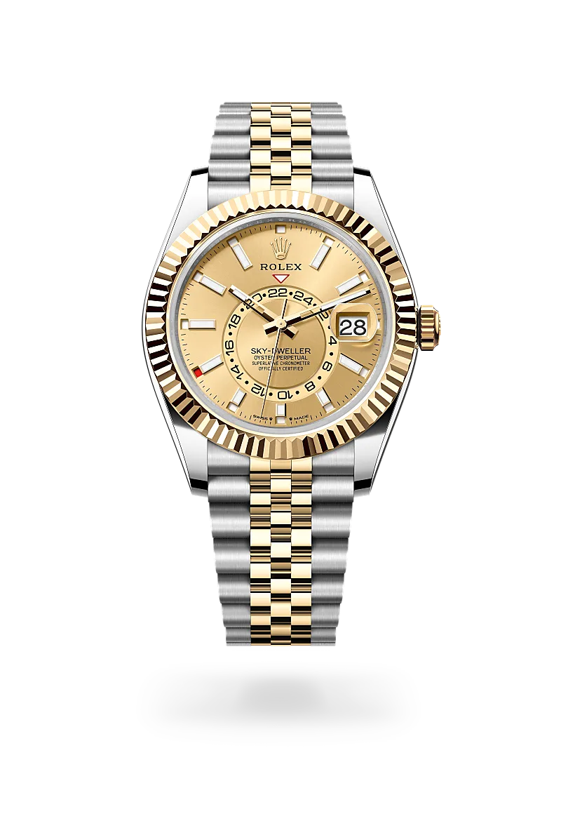 Rolex  Sky-Dweller in Oyster, 42 mm, Oystersteel and yellow gold