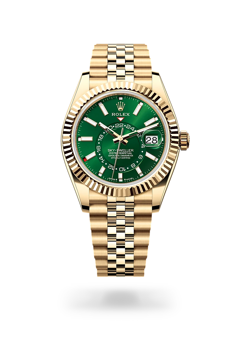 Rolex  Sky-Dweller in Oyster, 42 mm, yellow gold