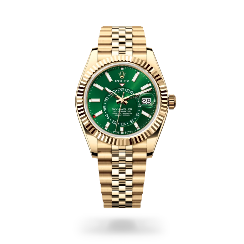 Rolex  Sky-Dweller in Oyster, 42 mm, yellow gold